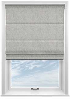 Tussah, Cloud - Twist&Fit Roman Blind